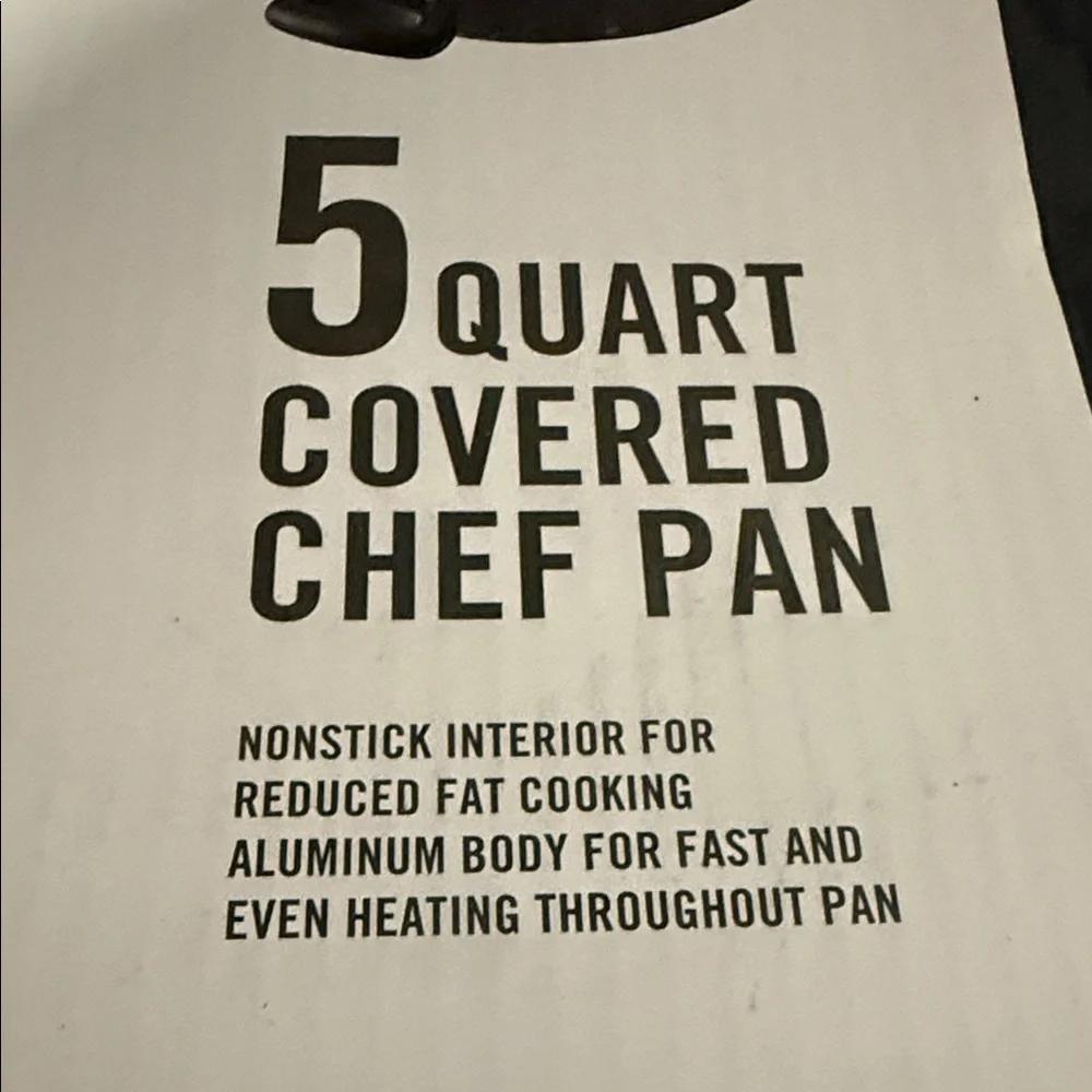 Martha Stewart Essentials Chef Pan with Blue Handle